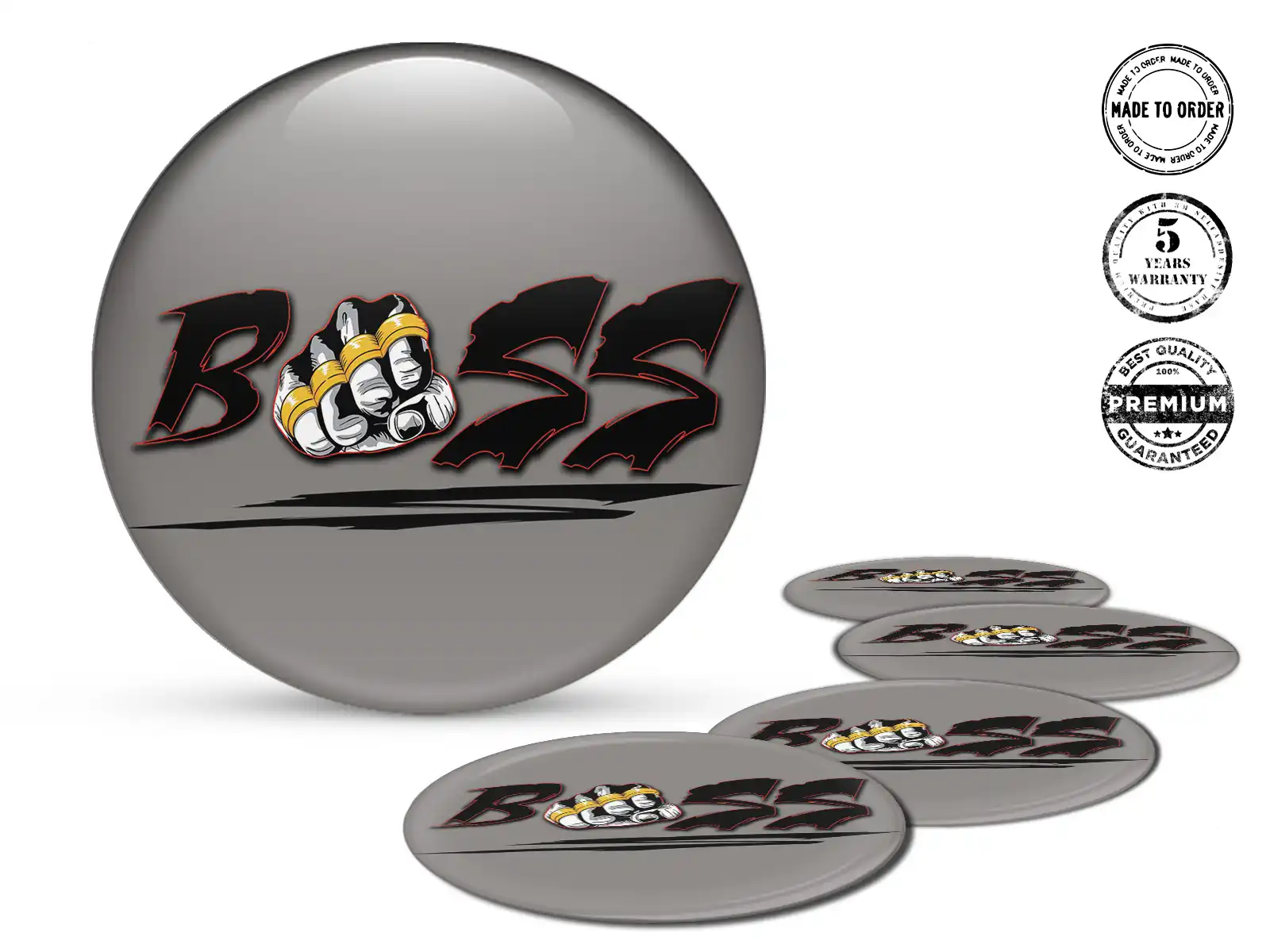 Domed emblem Premium Look Sleek Labels for Vehicles